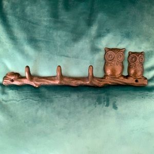 Iron Owl Coat Hook